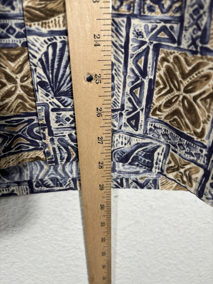 Campia Moda Hawaiian Shirt Size M Multicolor Floral Shells Short Sleeve Cotton - Image 4 of 4