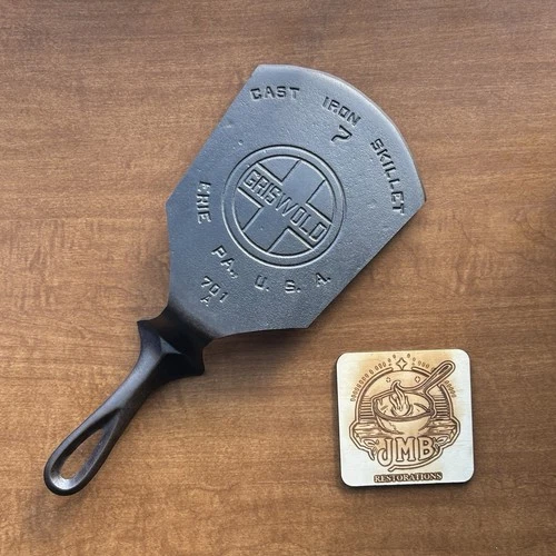 Griswold #7 Large Block Cast Iron Skillet Spatula - JMB Restorations