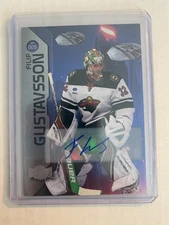 2023-24 Skybox Metal Universe hockey Auto Filip Gustavsson Minnesota Wild #005