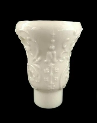 Remplacement D'Abat-Jour CLASSIQUE/Art Nouveau/Lampe Pétrole/Verre Lait H13 Cm. - Photo 1/4
