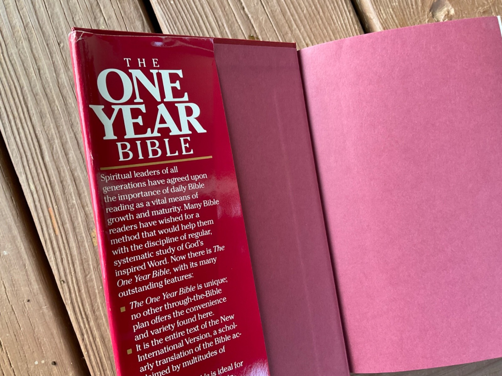 niv-one-year-bible-1986-red-hardcover-text-1984-9780842324564-ebay