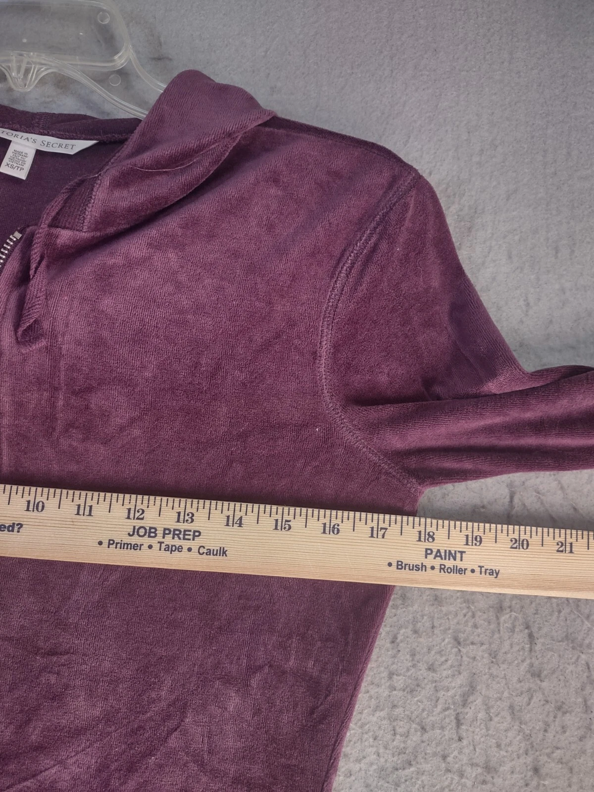 UNDERCOVER Maglione donna Victorias Secret XS viola full zip con cappuccio manica lunga