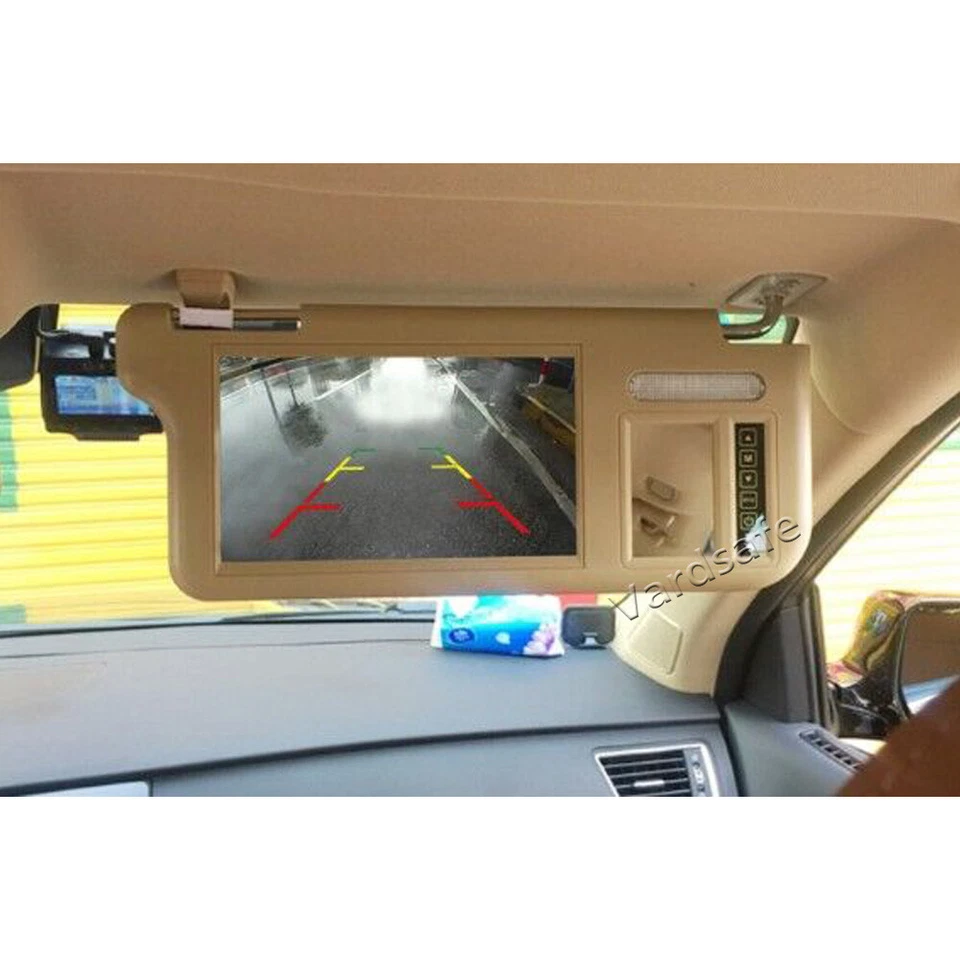 Sun Visor Rear View Mirror Monitor Reversing Camera for BMW X3 X5 X6 E39 E46 E53 - Image 3 of 4