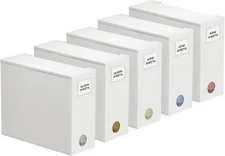 SpaceAid 5 Pack Bed Sheet Organizers and Storage, 5 Pack, White, 5 