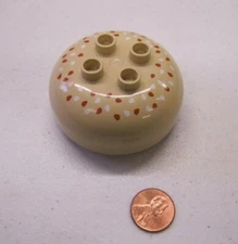 Lego Duplo Sesame Seed Burger Sandwich Bun Bread Food Part Picnic Piece