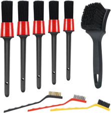 9X Auto Detailing Brush Set Interior Tire Engine Cleaner Kit for Car Truck