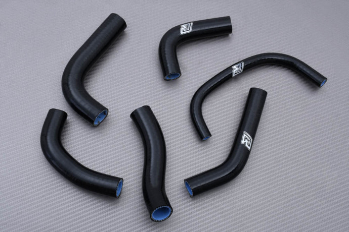 Durite radiateur XR 650 R silicone haut de gamme noir pour circuit d'eau Honda