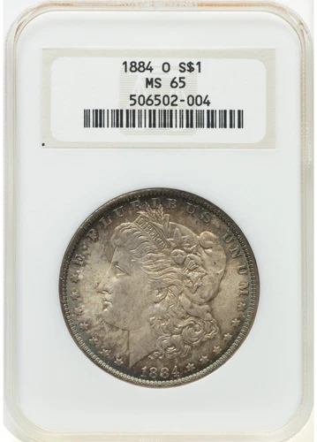 1884-O Morgan Dollar S$1 NGC MS65