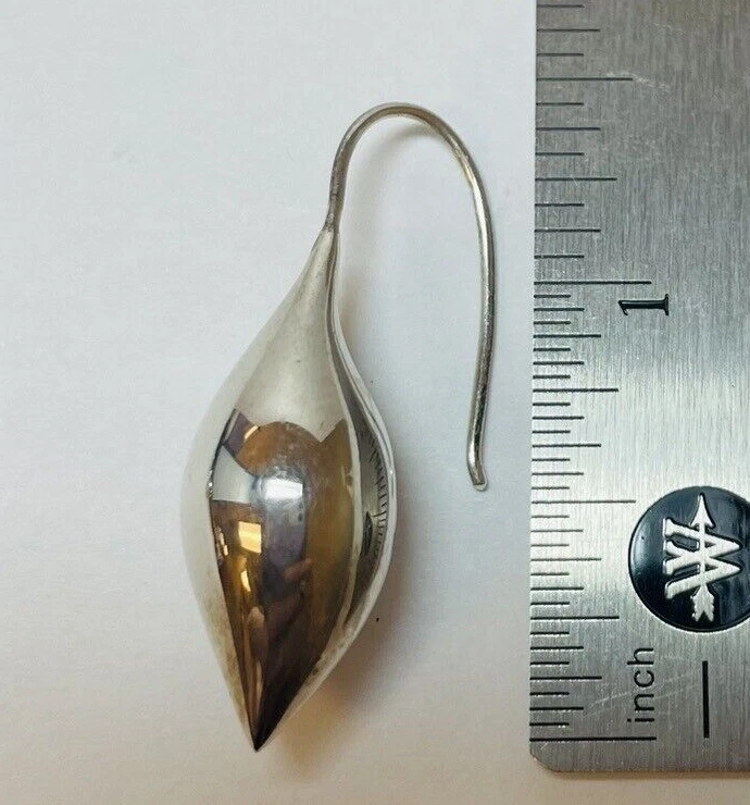 Серьги-крючки Michael Dawkins из стерлингового серебра 925 пробы - Изображение 4 из 4