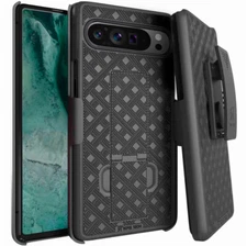 For Google Pixel 9 Pro XL 9 Pro 9 2024 Belt Clip Holster Hybrid Phone Case Cover