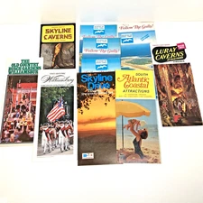 Lot of 12 Virginia Vintage Travel Brochures