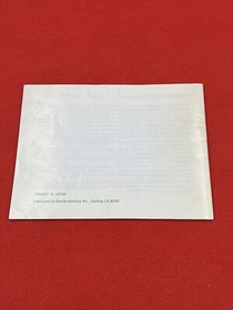 Bandai Golf Challenge Pebble Beach NES Nintendo Instruction Manual Booklet Only 