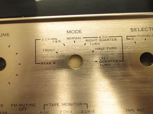 Sansui QR-6500 Quadraphonic Stereo Receiver FACEPLATE Control Panel Vtg - Picture 7 of 10