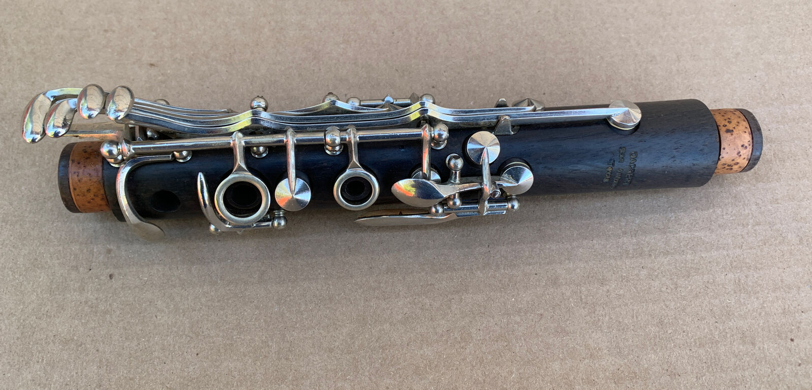 Rare!! Dacbert Wood Clarinet (As Is) San Antonio Texas Made In France Een populaire aanvulling