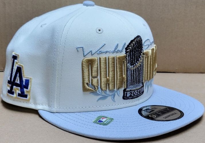 LA Dodgers Authentic Col White 9Fifty New Era Parade 2024 WS