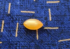 Vintage Tie Tack Tie Pin Tie Stay Gold Tone Orange Pearlescent Football Shaped