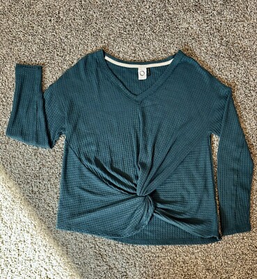 Anthropologie Akemi + Kin Long Sleeves | Twisted Front | Size M | Blue Women Top