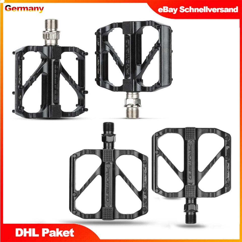 1 par de pedales de bicicleta aluminio aluminio plataforma plana MTB City e-Bike pedales BMX