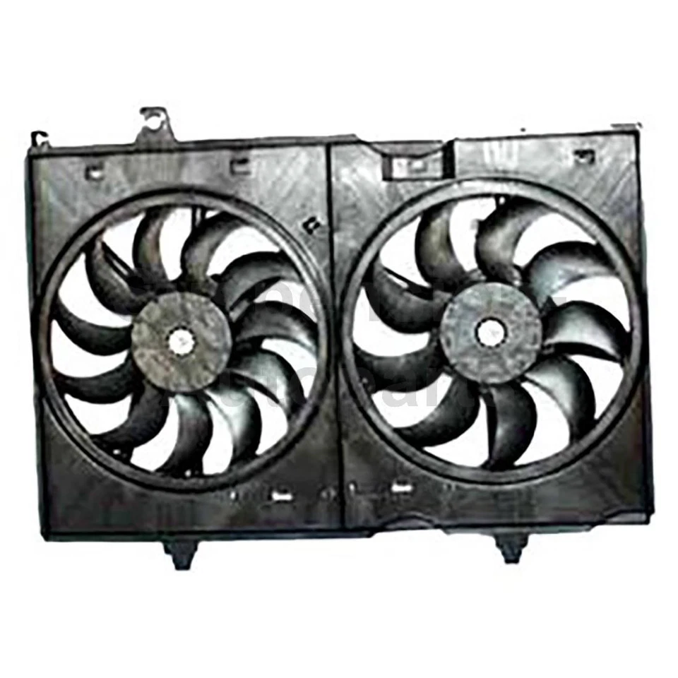 Ventilador de radiador y condensador doble TYC para Nissan Rogue_SU 2008 2009 2010 2011 2012 Foto 2 de 4