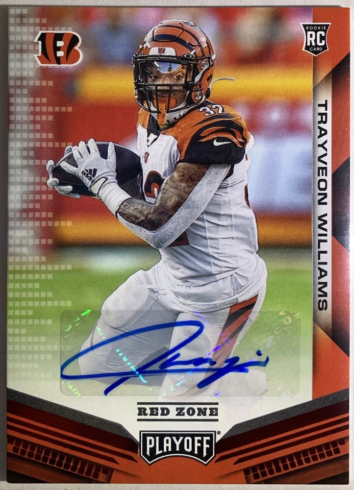 🔥TRAYVEON WILLIAMS RC2019 Panini Playoff Auto #276 BENGALS FREE SHIPPING🔥  - Image 2 of 4