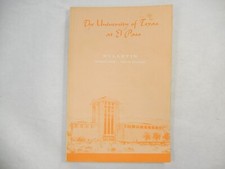 Catalog Bulletin: The University of Texas at El Paso 1969-70 Sessions, Paperback