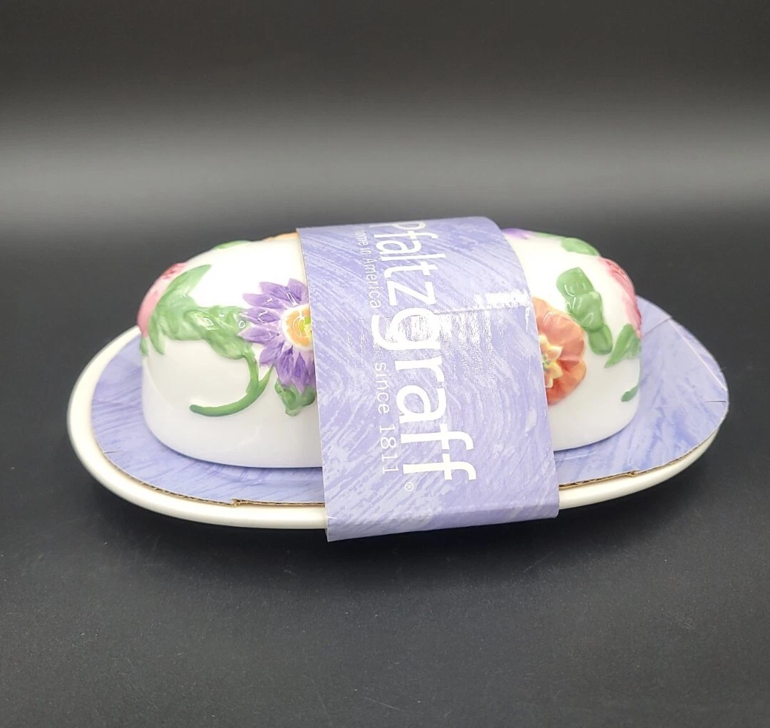 Pfaltzgraff EMMA ¼lb Covered Butter Dish BRAND NEW Floral
Opens in a new window or tab