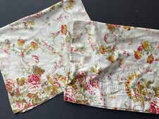 PAIR RALPH LAUREN Standard GREAT BARRINGTON Pillowcases Floral Flowers Sateen