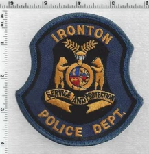 Ironton Police (Missouri) 1st Issue Uniform Take-Off Shoulder Patch