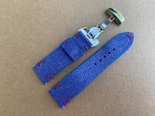 Blue Stingray Watch Strap Band 14mm 16mm 18mm 19mm 20mm 21mm 22mm 24mm 26mm