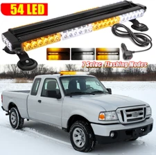 54 LED Strobe Light Bar Rooftop Double Side Emergency Warning For Ford Ranger