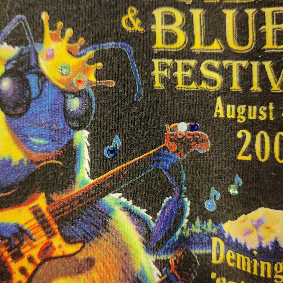 Camiseta R&B 11th Annual Mt Baker Festival Mujer Talla XL Negra Camiseta Manga Corta Foto 3 de 4