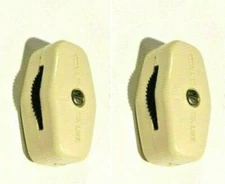 2-PK LEVITON IVORY MINI Single Pole Feed Through Cord INLINE SWITCH NEW 413-I