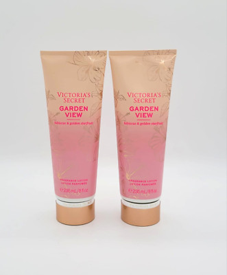 Victoria's Secret Garden View Fragrance Body Lotion Moisturizer 8 oz Set of 2