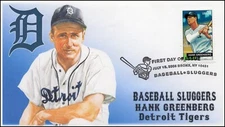 AO-4081-2, 2006, Baseball Sluggers, Hank Greenberg, FDC, Add-on Cachet. Pictoria