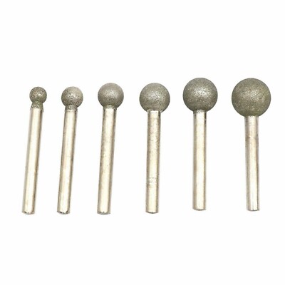 4mm-18mm Ball Diamond Grinding Burr Point Engraving Bits for Dremel Rotary
