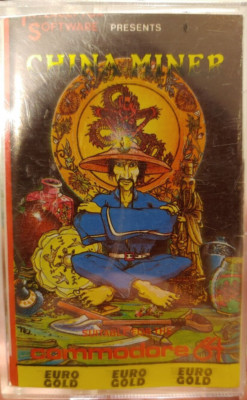China Miner (Interceptor Software 1985) Commodore C 64 (Tape, Box, Manual) works