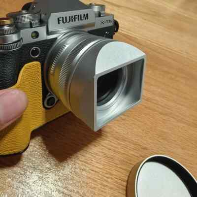 Aluminum Square Lens Hood fit for Fujifilm XF27mm F2.8 R WR