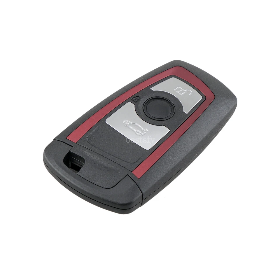 Red 3 Button Remote Key Fob Shell Case For BMW 1 3 5 Series 428i 420i 328i 320i - Image 3 of 4