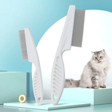 Flea Comb Dog Cat Hair Removal Brush Stainless Steel Dense Teeth Comb Pet Dematt