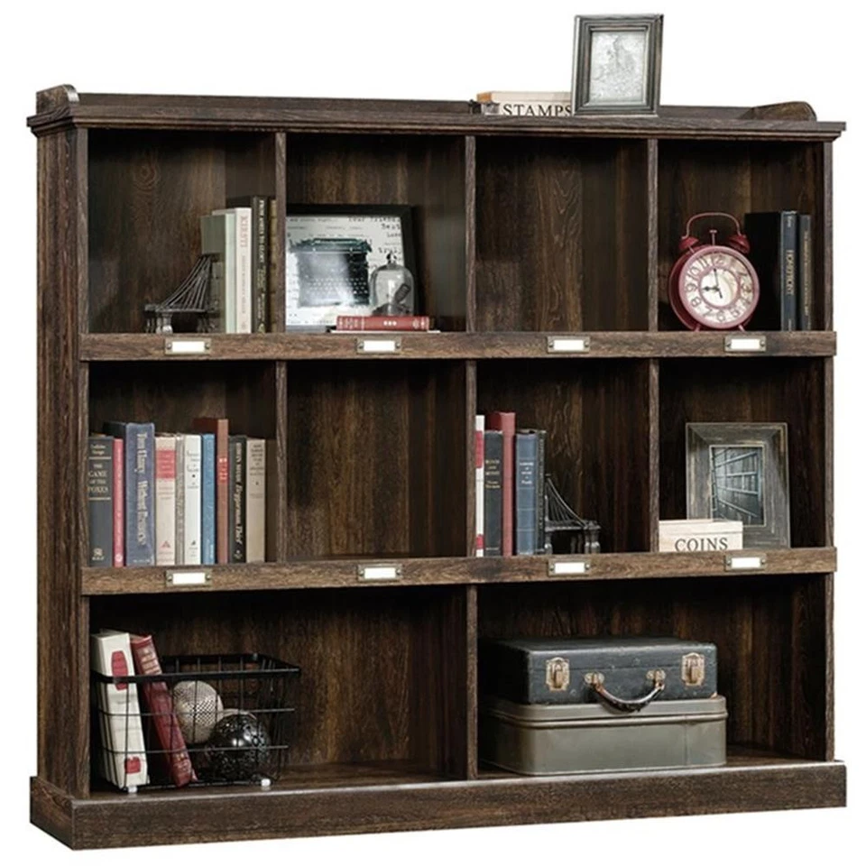 Sauder Barrister Lane Engineered Wood 10-Cube Bookcase in Iron Oak - Image 4 of 4