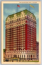 IL, Chicago, Blacksone Hotel, Linen, Vintage Postcard