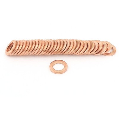 50Pcs 2mm Thickness     Washer Ring Sealing Fitting Gaskets  @zx