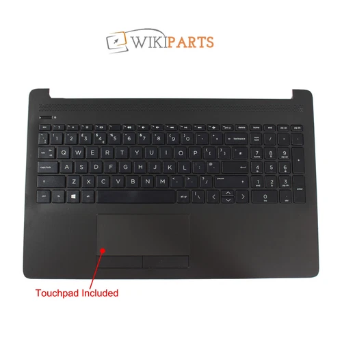 Replacement For HP 15-DA1005NC 15-DA1005NE Palmrest Cover W/ UK Keyboard Black - Picture 4 of 5
