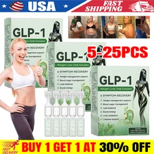 5-25PCS GLP-1 Weight Loss Oral Solution - 6 Symptom Recovery Slimming Drops