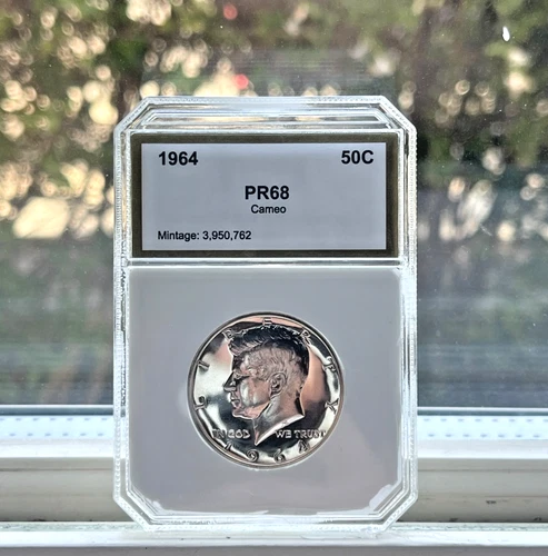 1964 Kennedy Half Dollar- PR68 CAMEO