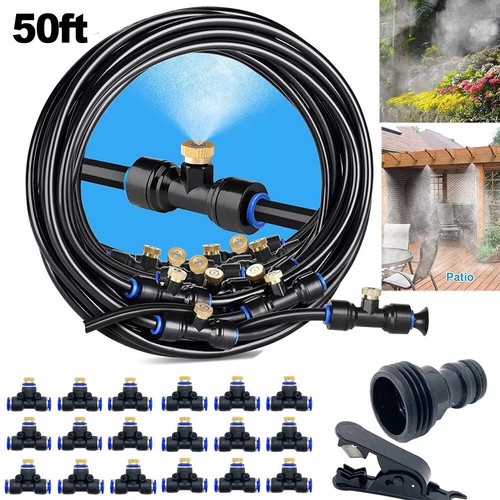 Customizable Outdoor Mist Cooling System Easy Setup with Brass Nozzles