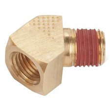 Parker Vs2214p-4-4 45 Degree Street Elbow Brass Street Elbow, 45 Degrees, 1/4