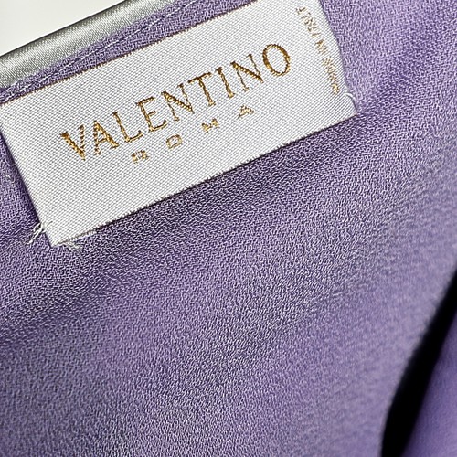 Valentino Lilac Butterfly Printed Silk Satin Asymmetric Hem Camisole M - 第 5/5 張圖片