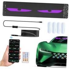 Devil Eyes Light for Windshield Led Eyes, Led Flexible Film Screen 19.3"x4.3"