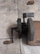 Mola Da Banco a mano antica  – affilatrice smerigliatrice vintage